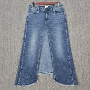 Wash Lab Skirt Womens 30 / Medium Deep Blue Selma Pieced Denim Maxi